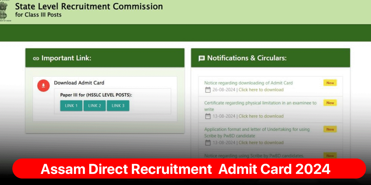 Assam Direct Recruitment 2024